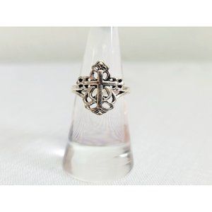 Vintage Silver Celtic Design Ring Size 6.5 Women's Jewelry